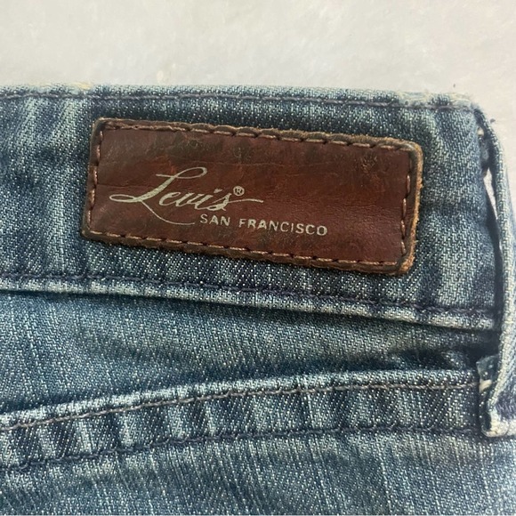 Levi's San Francisco Stretch Cotton Dark Low Rise Skinny Jeans 29 x 32 - Picture 6 of 8